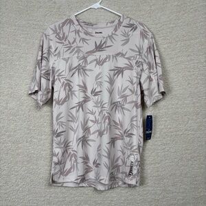 Spalding Shirt Mens Medium Lilac Ash Bamboo Pull over Crew‎ Neck Athleisure